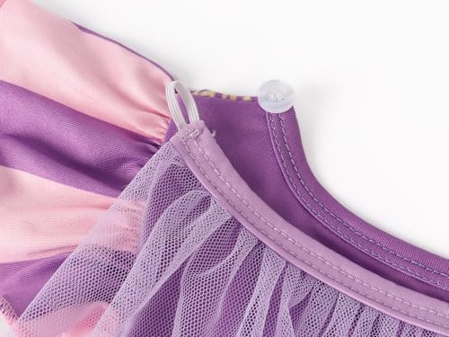 WonderBabe Princess Dress With Cape Girls Christmas Birthday Party Cosplay Costume Toddler Ruffle Sleeve Fancy Outfit Gift