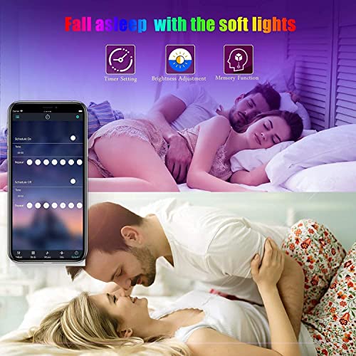 Tenmiro Led Strip Lights 130ft (2 Rolls of 65ft) Smart Light Strips with App Control RGB Led Lights for Bedroom，Music Sync...