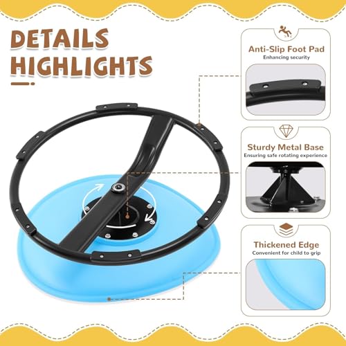 Zhenx Spinning Chair for Autistic Kids (Ages 3-18) - 220LBS Capacity Sensory Swivel Seat - Sensory Toy for Teens with ADH...