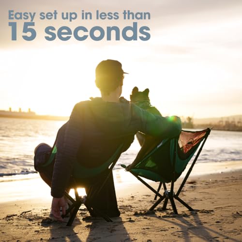 CLIQ Portable Chair Version 1.0 - Collapses to Size of Water Bottle - Lightweight Folding Chair for Camping - Outdoor Chai...