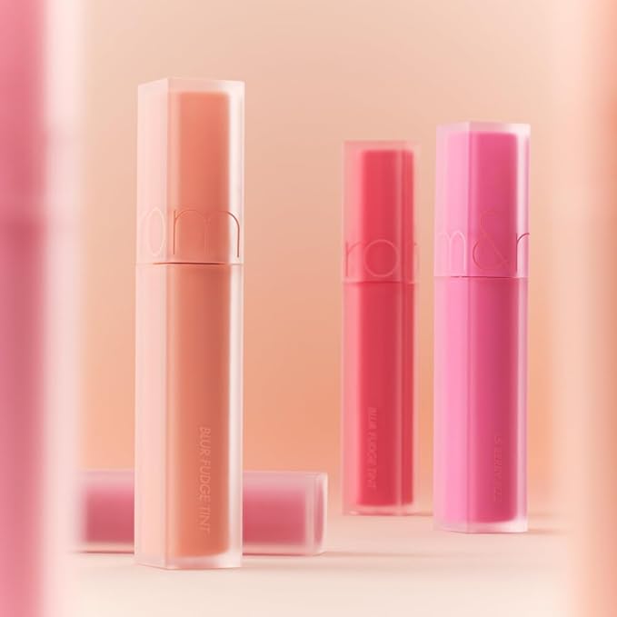 rom&nd BLUR FUDGE TINT 16 Burnt Orange - Velvety Matte K-Beauty Lip Stain for Soft Blurred Lips, Non-Drying, Long-Lasting Korean Lip Makeup