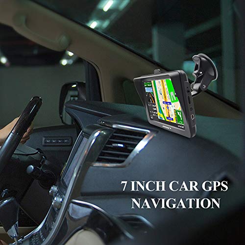AWESAFE GPS Navigator for Car Truck RV with Bluetooth, Latest 2025 Map 7 inch Touch Screen GPS for Car, Vehicle GPS with S...