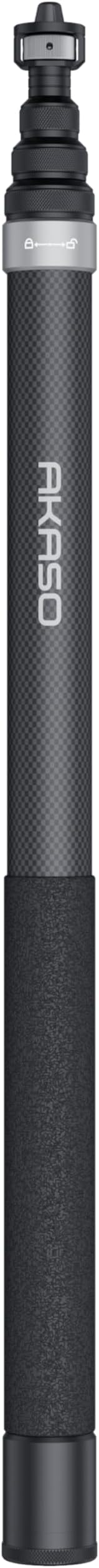 AKASO 118"/3m Invisible Selfie Stick - Carbon Fiber Extension Pole for Insta360 X5/X4/X3, DJI Osmo 360, GoPro Hero 13/12/1...