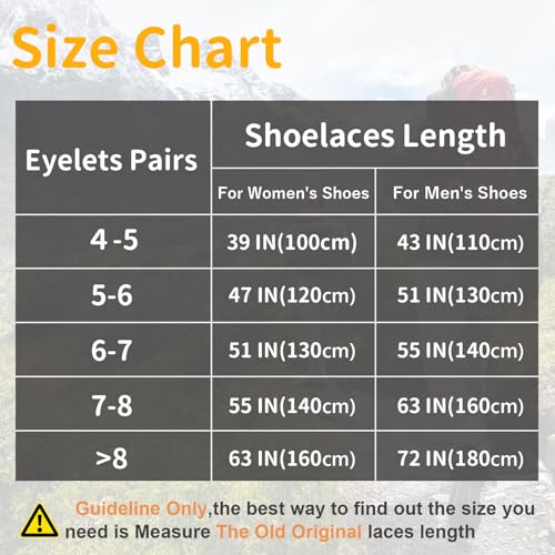 Puzeam 2 Pairs Work Boots Shoe Laces 4.5mm Heavy Duty Hiking Shoelaces for Men & Women
