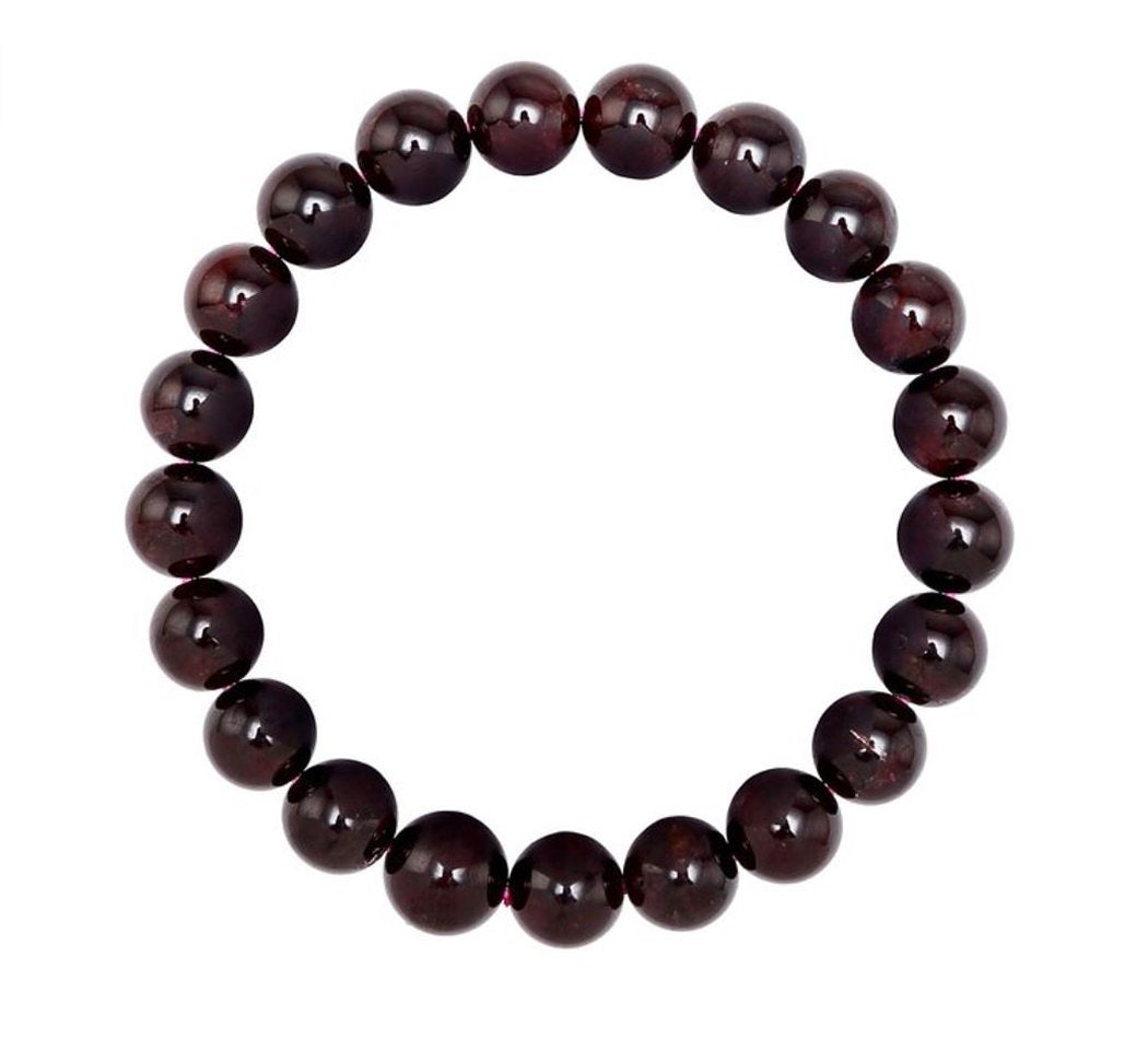 Adabele Real Natural Garnet Bracelet 8.5 inch Stretch Gemstone Beaded Bracelet Chakra Healing Crystal Stone Jewelry Women Mom Gi