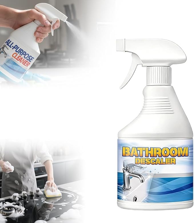 KAMOJI 2026 New Bathroom Descaler Cleaner, Multipurpose Bathrooms Cleaning Foam Spray for Kitchen, Upgrade All Purpose Rinse Cleaning Foam for Bathrooms, Sink, Glass (Blueberry)