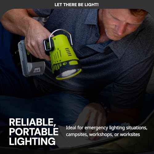 Sun Joe 24V-1500FL-LTE-P1 24V IONMAX Cordless 1500-Max Lumen LED Handheld Flashlight/Spotlight/Floodlight, 700-Yard Illumination, 90-Degree Pivot Head, Belt Hook, w/ 2.0-Ah Battery and Charger