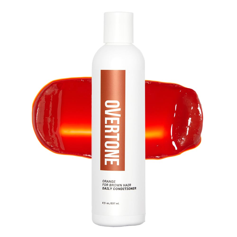 Overtone Daily Color Depositing Conditioner for Dyed & Natural Hair, 8oz Temporary Coloring with Shea Butter & Coconut Oil, Refr