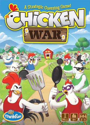 ThinkFun Chicken War Game - A Strategic Board Game with a Fun Theme and Hilarious Artwork, Perfect for Game Nights
