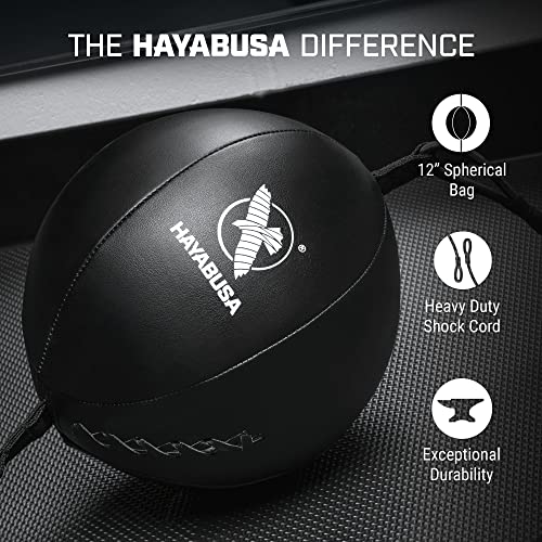 Hayabusa Double Ended Bag Classic Sphere - Black, 12 Inches