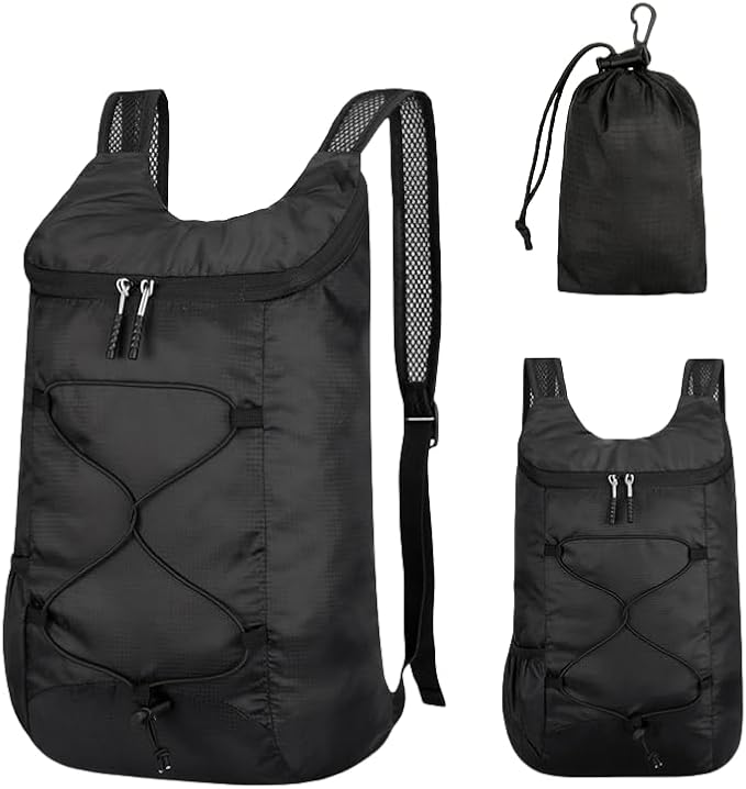 16L Hiking-Daypack Lightweight Outdoor Cycling Foldable Backpack, Storage Bag, Large Capacity Hiking Backpack for Travel S...
