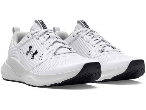 Under Armour Women's Charged Commit Trainer 4, (100) White/Distant Gray/Black, 11, US