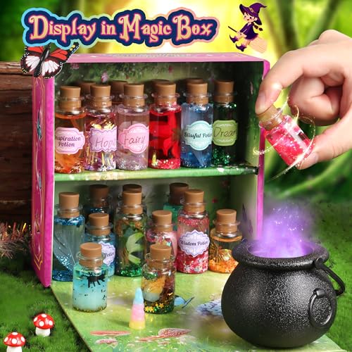 wookidel Fairy Magic Craft Kit for Kids with 20PCS Potion Bottles - Fairy Magical Potions Making Craft Kit - Gift for Chri...