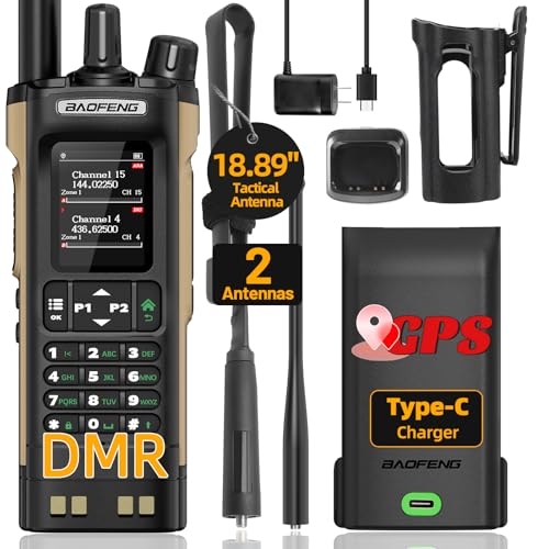 Baofeng DM32 DMR Radio 10W Ham Radio Handheld Rechargeable Walkie Talkies Long Range DM32UV Two Way Radio NOAA Weather Rad...