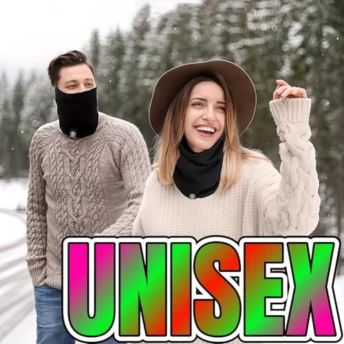 Warm Scarf Neck Gaiter Thick Velvet For Men Women Neck Warmer Windproof Ski Mask Face Scarf for Cold Weather Outdoor Sports