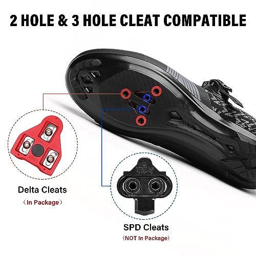 Unisex Cycling Shoes for Men Women Compatible with Peloton Bike Shoes with Delta Cleats for Road Biking Indoor Outdoor Pedal