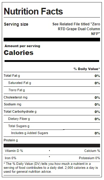 Sqwincher Zero Activity Drink Bottles | Grape Flavored | Sugar Free | Low Calorie | Low Sodium | Ready-To-Drink | Electrol...