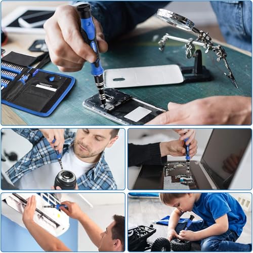 STREBITO Electronics Precision Screwdriver Sets 142-Piece with 120 Bits Magnetic Repair Tool Kit for iPhone, MacBook, Comp...