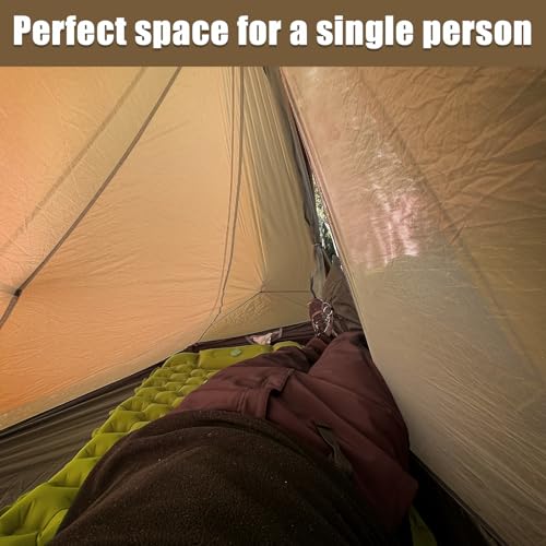 Night Cat Ultralight Tent 1 Person for Professional Backpacker Hiker 2 LBS Only Lanshan Backpacking Bivvy Ground Tent Heav...