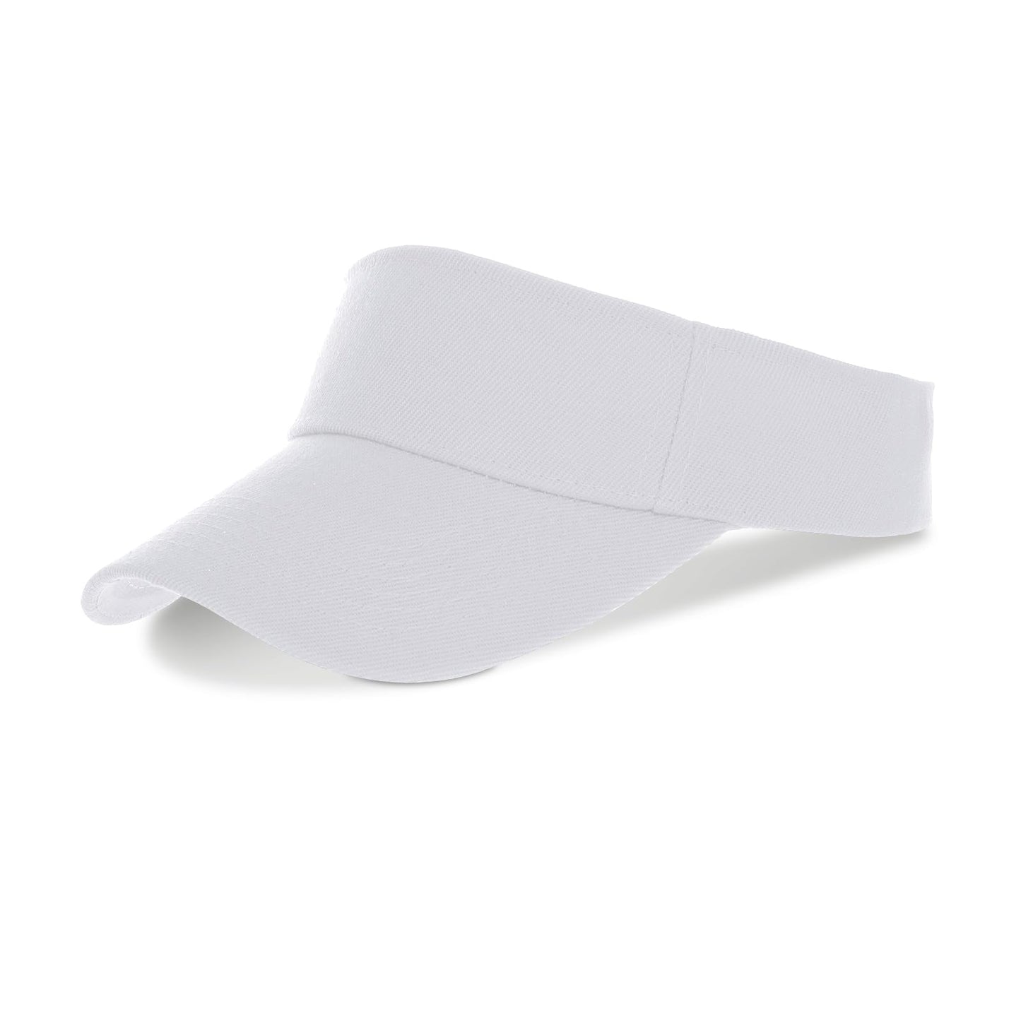 Topbuti Kids Girls Boys Visor Sports Athletic Sun Visor Hats Adjustable Cotton Tennis Golf Visor Hat Beach Hat Baseball Cap (White)