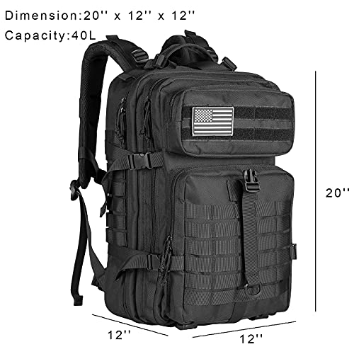 Himal Military Tactical Backpack - Large Army 3 Day Assault Pack Molle Bag Rucksack,40L