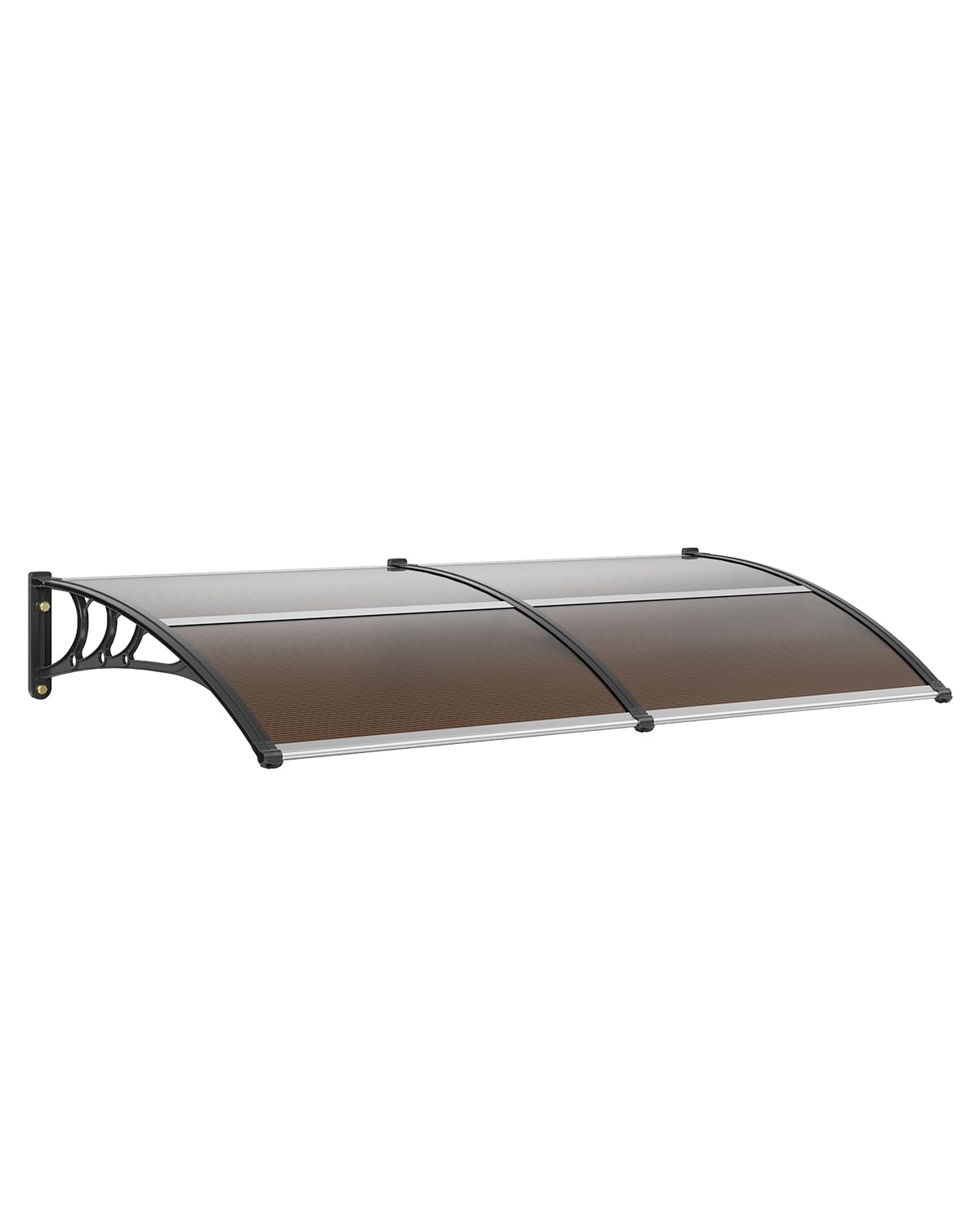 VEVOR Window Door Awning Canopy 78" x 38", UPF 50+ Polycarbonate Entry Door Outdoor Window Awning Exterior, Front Door Overhang Awning for Sun Shutter, UV, Rain, Snow Protection, Hollow Sheet