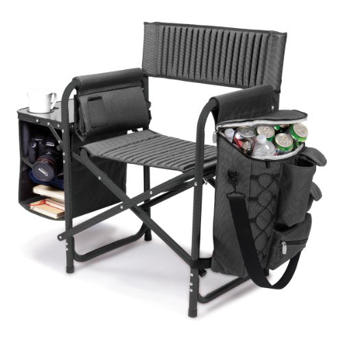 PICNIC TIME Fusion Camping Chair with Side Table and Soft Cooler, Outdoor Foldable Padded Camping Chairs with Cup Holder f...