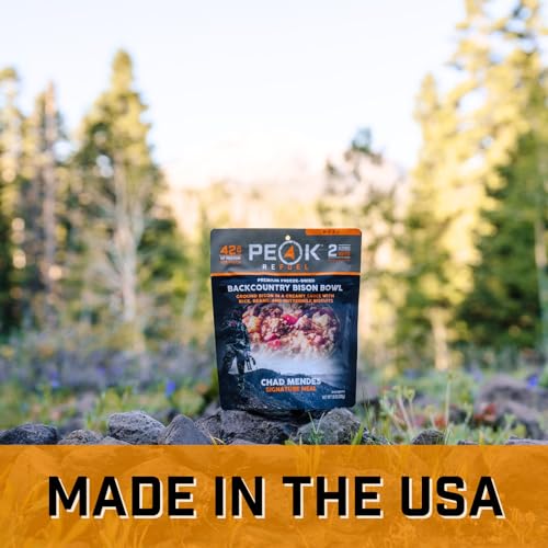 Peak Refuel Backcountry Bison Bowl | Chad Mendes Signature Meal | Premium Freeze-Dried Variety Meals | Hunting, Survival, ...