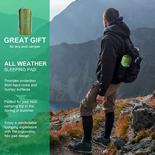WANNTS Sleeping Pad, Ultralight Inflatable Sleeping Pad for Camping, Built-in Pump, Ultimate for Camping, Hiking - Airpad,...