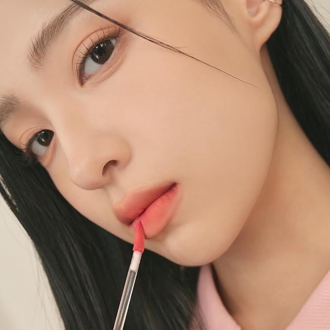 rom&nd OVEEER Shade Series Blur Fudge Tint | Silky Matte Lipstick for Velvety Smooth Lips | Long-Lasting Stain, Wrinkle Blurring, Moisturizing Formula | 16 Burnt Orange