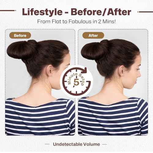 Hair Sponge for Updo | Hair Bumps for VolumeI Insert Maker | Hair Padding Filler Pads & Undetectable Updo Tool | Includes Bobby Pins, U Shape Hair Pin, Comb and Plastic Clips