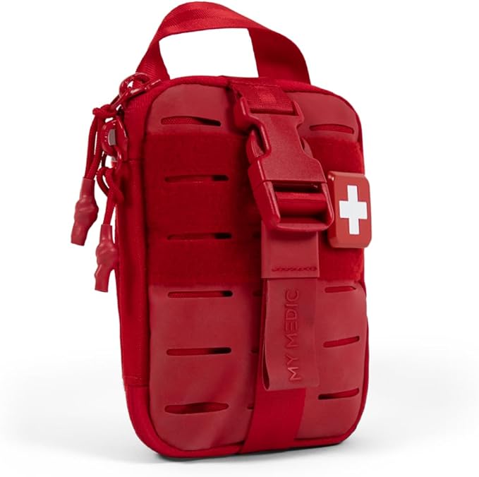 My Medic Sidekick Pro - Camping Hiking and Backpacking First Aid Kit - 70 Items with Tourniquet - HSA and FSA Eligible - S...