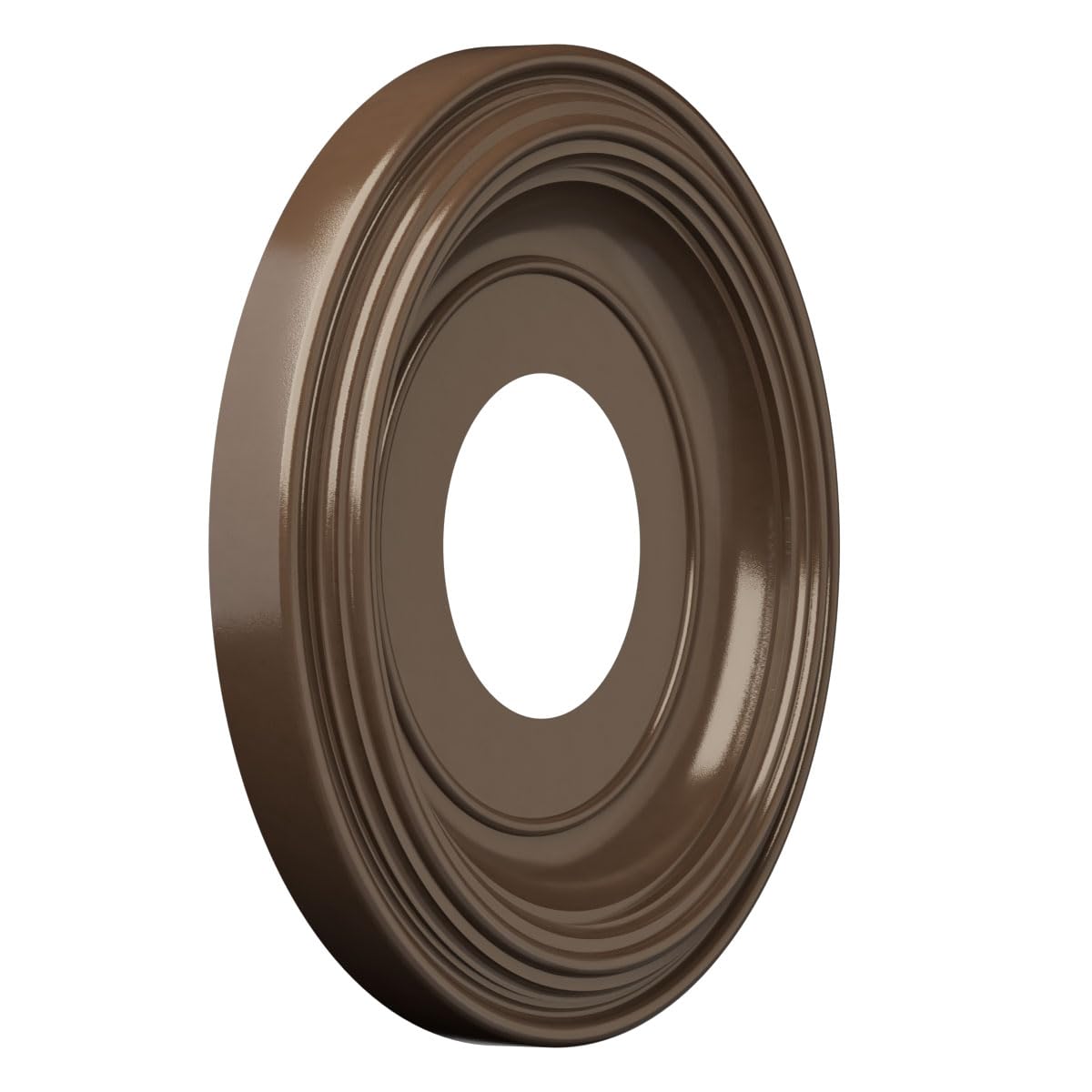 Ekena Millwork 10Od X 3 1/2Id X 1 1/8P Traditional Thermoformed Pvc Ceiling Medallion (Fits Canopies Up To 5 1/2), Metallic Copp