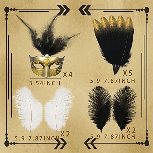 JeVenis Art Deco Cake Mask Cake Decoration Prom Cake Decoration Black Gold Cake Decoration Masquerade Masks Cake Decoratio...
