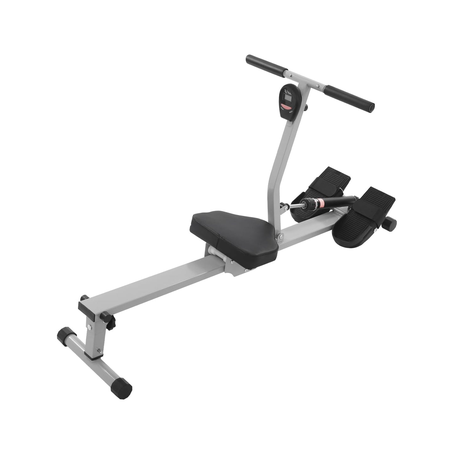 Foldable Rowing Machines, Hydraulic Rower 12 Levels Resistance Force, Low Noise, LED Display Full Body Workouts Equipment for Home