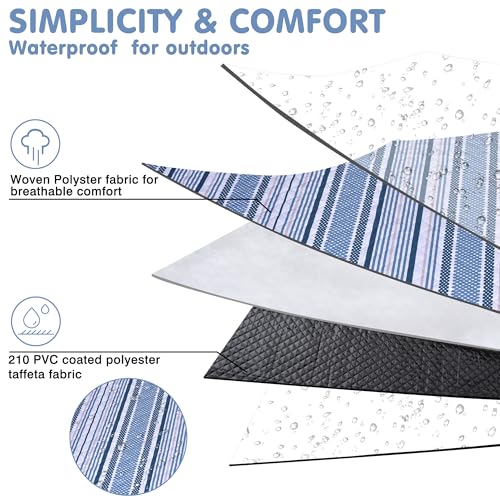 ALLBFENG Oversized Waterproof Picnic Mat, Dustproof Washable Outdoor Beach Mat. Suitable for Camping, Outdoor, Beach, Part...