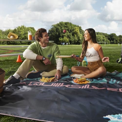 Quiksilver Sand-Free Beach Mat – Large Waterproof Outdoor Picnic Blanket, Lightweight Foldable Mat for Beach, Camping, Par...