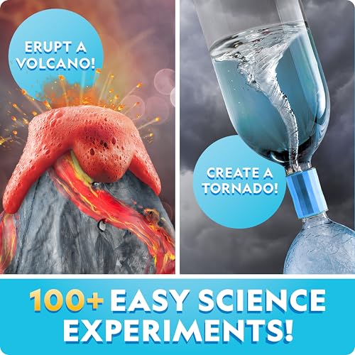 National Geographic Earth Science Kit – 100+ Science Experiments & Activities for Kids, Crystal Growing, Volcano Science K...