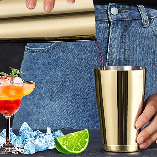 Stainless Steel Boston Shaker - 2-piece 18oz & 28oz Professional Bartender Cocktail Shaker Bartender Shaker Kit - CTSK0013...
