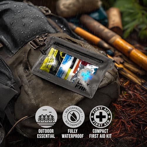 EVERLIT Ultralight Waterproof First Aid Kit, Boat First Aid Kit, Marine Medical Kit for Boating, Kayak, Backpacking, Hikin...
