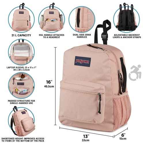 JanSport Central Adaptive Backpack ? Wheelchair & Walker Compatible, Tuck-Away Shoulder Straps, Adjustable Backrest Loops & Anchor Straps, Iconic Design, Luau Life