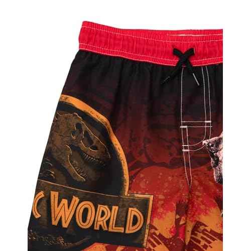 Jurassic World Park Dinosaur UPF 50+ Swim Trunks Little Kid Sizes (4-7-8)