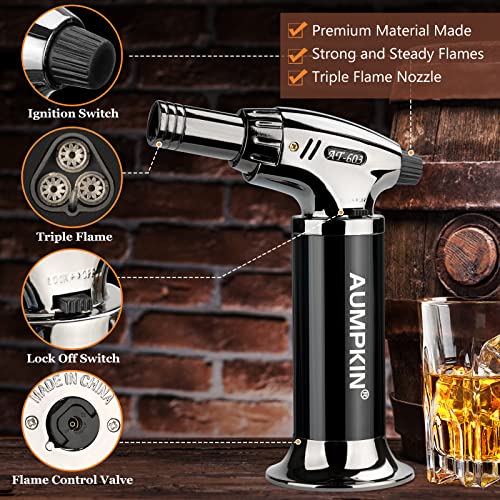 Cocktail Smoker Kit with Torch – 6 Flavors Wood Chips – Bourbon, Whiskey Smoker Infuser Kit, Old Fashioned Drink Smoker Ki...