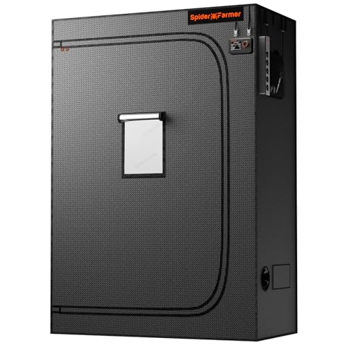 Spider Farmer 4.6x2.3 Grow Tent 2025 New, 55"x28"x80", with Hook for Controller and Power Strip, Enlarged View Window, 168...