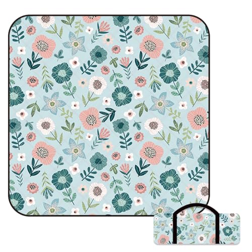 ODESUN 80"x60" Waterproof Picnic Blanket Large Outdoor Camping Blanket Foldable Picnic Camping Blanket Thicker Machine Was...
