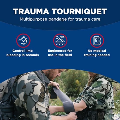 Adventure Medical Kits Trauma Pak III with QuikClot & QuikClot Gauze 3" x 2’ - Medical Kit with Gloves, Gauze, Dressing & ...