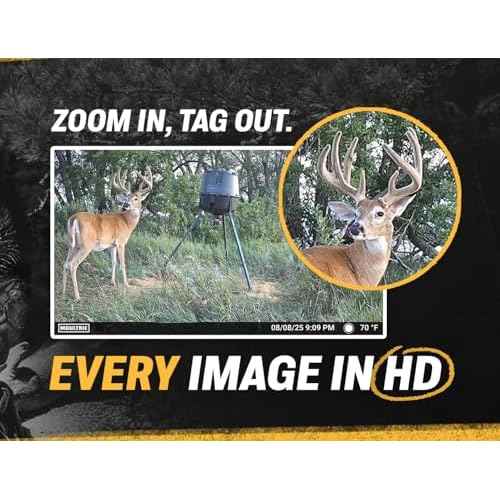 Moultrie Edge 3 Cellular Trail Camera - 40MP HD Photo Capture - 1080p Low-Glow Flash - GPS - Multi-Carrier Auto-Connect - Built-in Memory - 0.5s Trigger Speed - AI Buck Detection
