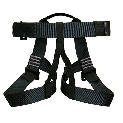 Rock Climbing Harness - Fusion Climb® - (5,000 LBS Rated) Professional Half Body Harness for Mountaineering, Tree Climbin...