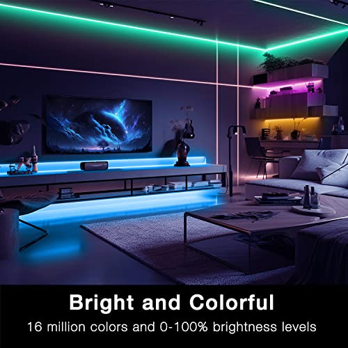 DAYBETTER Smart WiFi Led Lights 100ft, Tuya App Controlled Led Strip Lights, Work with Alexa and Google Assistant, Timer S...