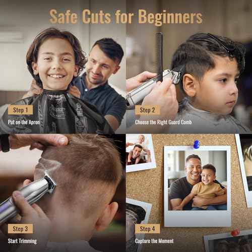 Jack & Rose Clippers and Trimmers Set, Cordless Hair Clippers for Men, Barber Clippers Set